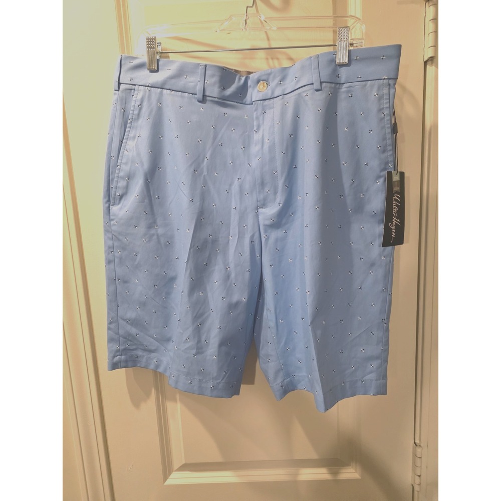 Walter Hagen Men's Blue Wrinkle‎ Resistant Shorts NWT SZ W36